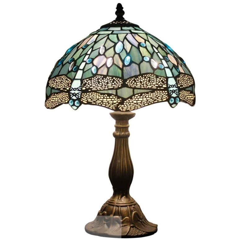 blue tiffany lamp
