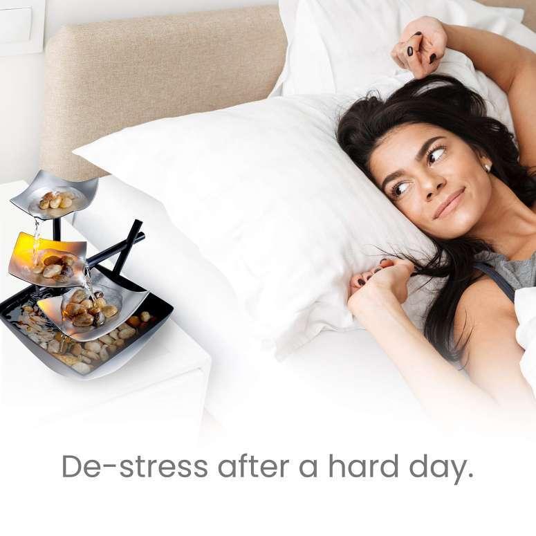 卓上 噴水 滝のオブジェ テーブルトップファウンテン インテリア噴水 Homedics Relaxation Indoor Tabletop