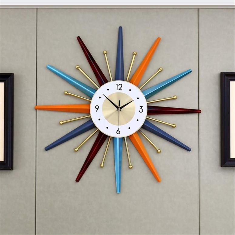 サンバースト 掛け時計 太陽の輝き Modern Wall Clock Starburst Ball 