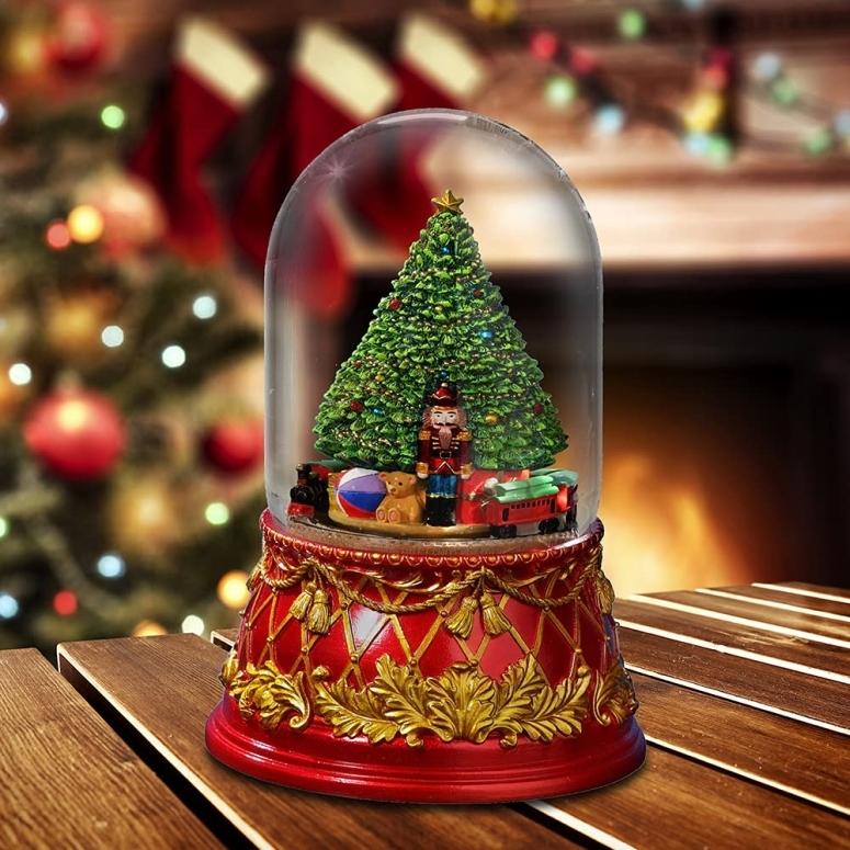 オルゴール THE SAN FRANCISCO MUSIC BOX COMPANY Nutcracker Tree 120mm Domed