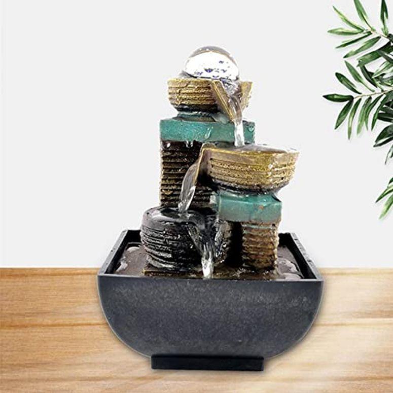 卓上 噴水 滝のオブジェ テーブルトップファウンテン インテリア噴水 Tabletop Water Fountain, Desktop