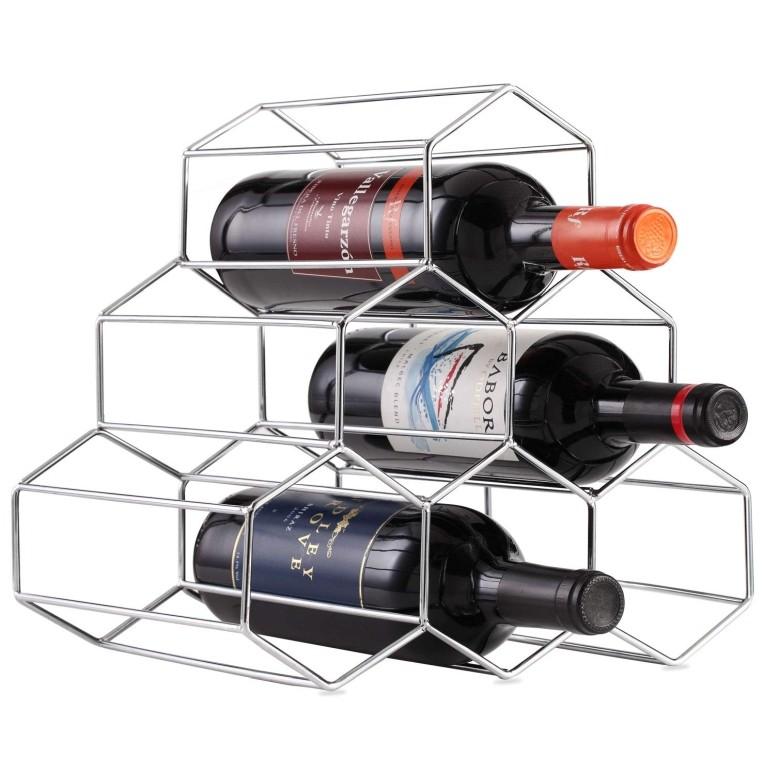おしゃれなワインホルダー ディスプレイ ワインラック Buruis 6 Bottles Metal Wine Rack Countertop Free Stand Wine Storage Holder Space Saver Protector Kz 065 Mj Market 通販 Yahoo ショッピング