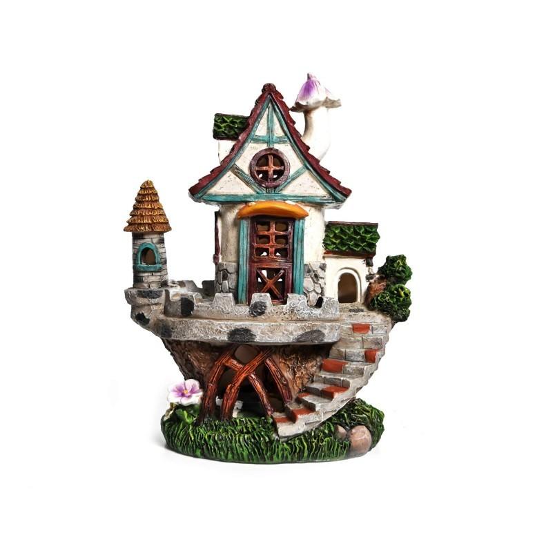 妖精の家 ファンタジー ガーデンライト Ledソーラーライト Asawasa Resin Attic Solar Garden Statues And Sculptures Outdoor Decor Garden Figurines With So Ou17 060 Mj Market 通販 Yahoo ショッピング