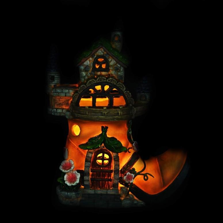 妖精の家 ファンタジー ガーデンライト LEDソーラーライト ASAWASA