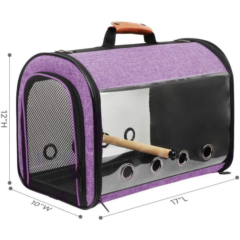 インコ 小鳥 バード トラベルキャリアー XZONE PET Bird Travel Bag Portable Pet Bird Parrot Carrier Transparent