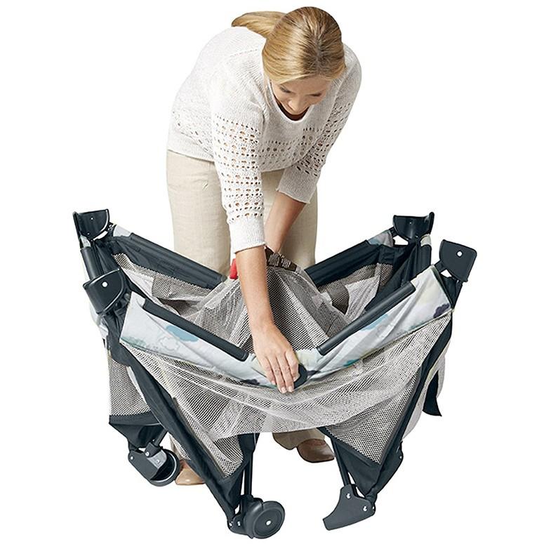 グレコ Graco ベビーベッド 折りたたみ プレイヤード バシネット キャスター付き 軽量 Stratus re16020904MJ