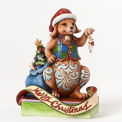 ジム・ショア ジムショア ハートウッド クリーク クリスマスの喜びを解き放とう 2014年 クリスマスの犬と飾り付けたクリスマスツリー