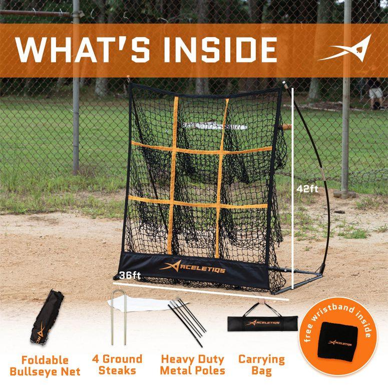 ピッチング ターゲット ベースボール ネット 9 ターゲット付 Pitching Target Baseball Net with 9
