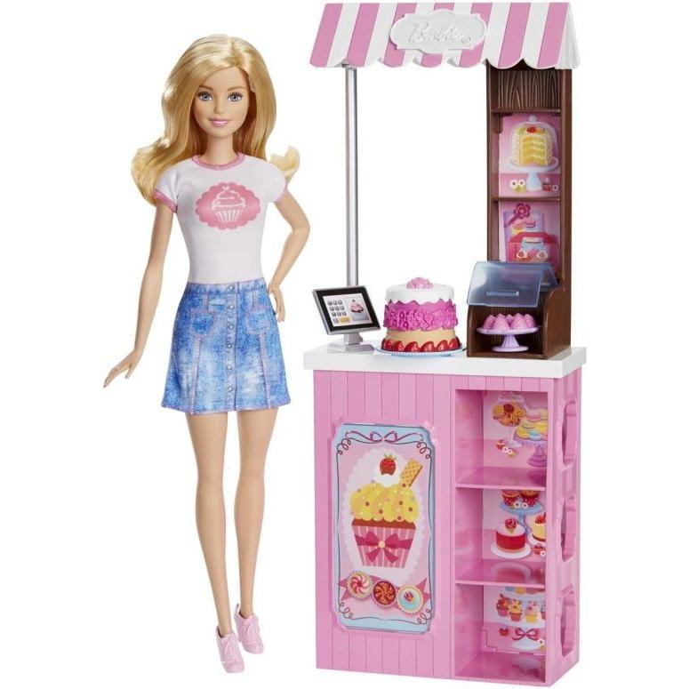 激安限定 Mattel Barbie バービー Careers Bakery Shop プレイセット おもちゃ with Blonde doll 人形