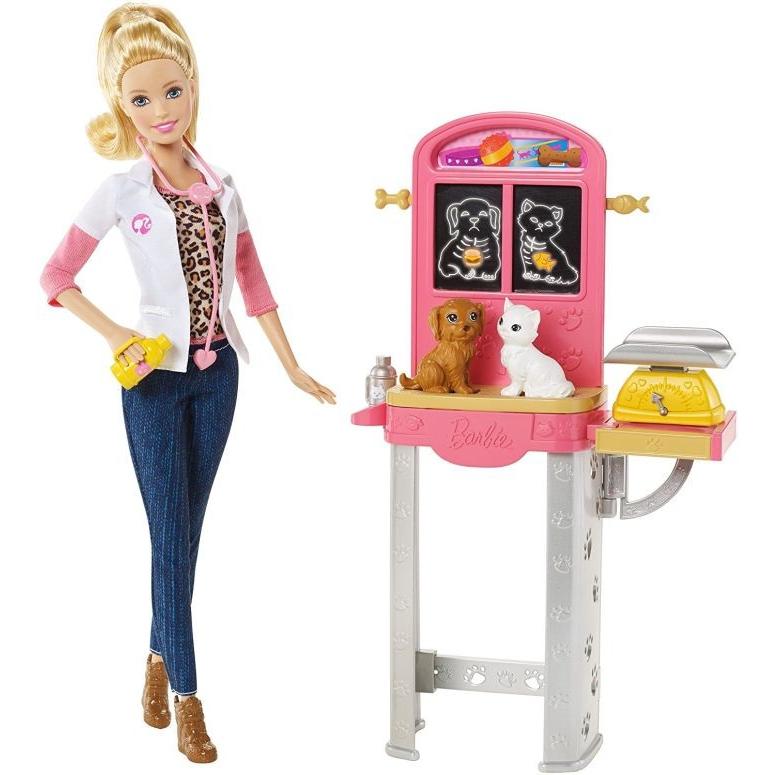 Barbie バービー Careers Pet Vet doll 人形 プレイセット おもちゃ 