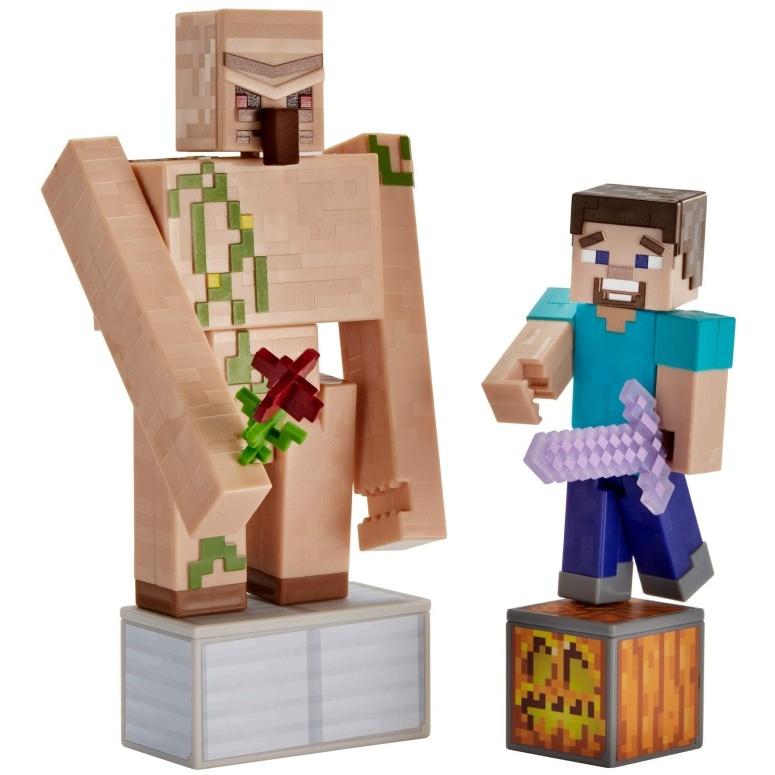 最安値に挑戦 マイクラ おもちゃ スティーブ アイアンゴーレム Minecraft Comic Maker Steve And Iron Golem 2 Pack Materialworldblog Com