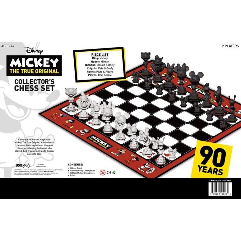 ディズニーミッキーマウス 90周年 クラシック チェスセット USAOPOLY Mickey The True Original Chess Set 90th Anniversary | Collectable Piece Figures Set | Set Mickey The True Original Chess 90th Anniversary Collectable Piece Figures