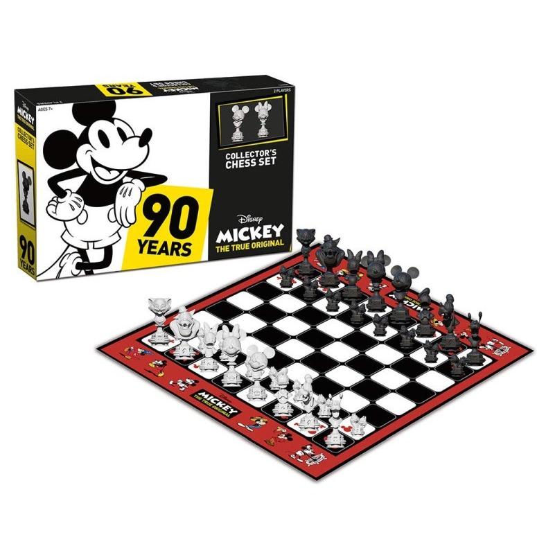 ディズニーミッキーマウス 90周年 クラシック チェスセット USAOPOLY Mickey The True Original Chess Set 90th Anniversary | Collectable Piece Figures Set | Set Mickey The True Original Chess 90th Anniversary Collectable Piece Figures
