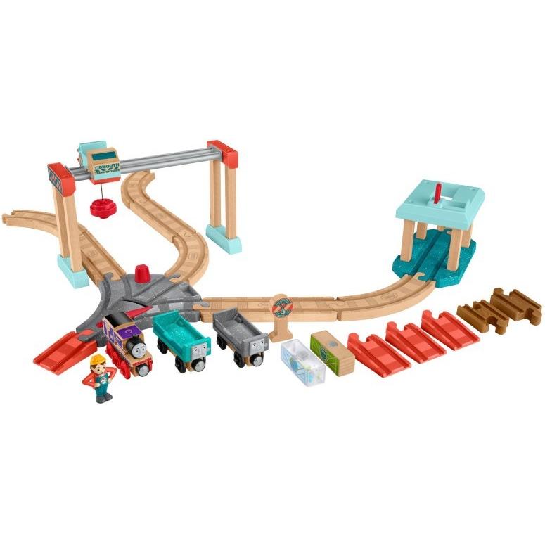 トーマス 木製レール きかんしゃ 貨物セット Fisher-Price Thomas & Friends Wood， Lift & Load Cargo Set Price Thomas Friends Wood， Lift Load Cargo Set