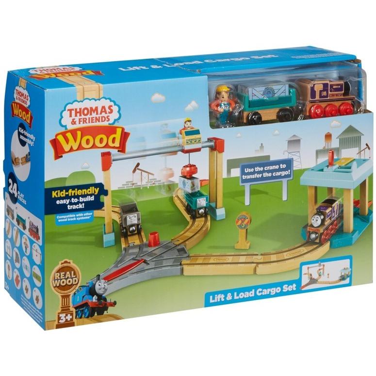 トーマス 木製レール きかんしゃ 貨物セット Fisher-Price Thomas & Friends Wood， Lift & Load Cargo Set Price Thomas Friends Wood， Lift Load Cargo Set