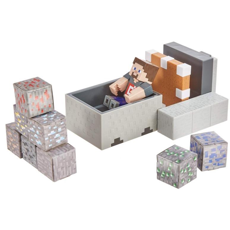 マイクラ おもちゃ スティーブ トロッコ メイヘム プレイセット Minecraft Minecart Mayhem Playset With Steve Character Figure Launching Cart And Accessor To1125 076 Mj Market 通販 Yahoo ショッピング