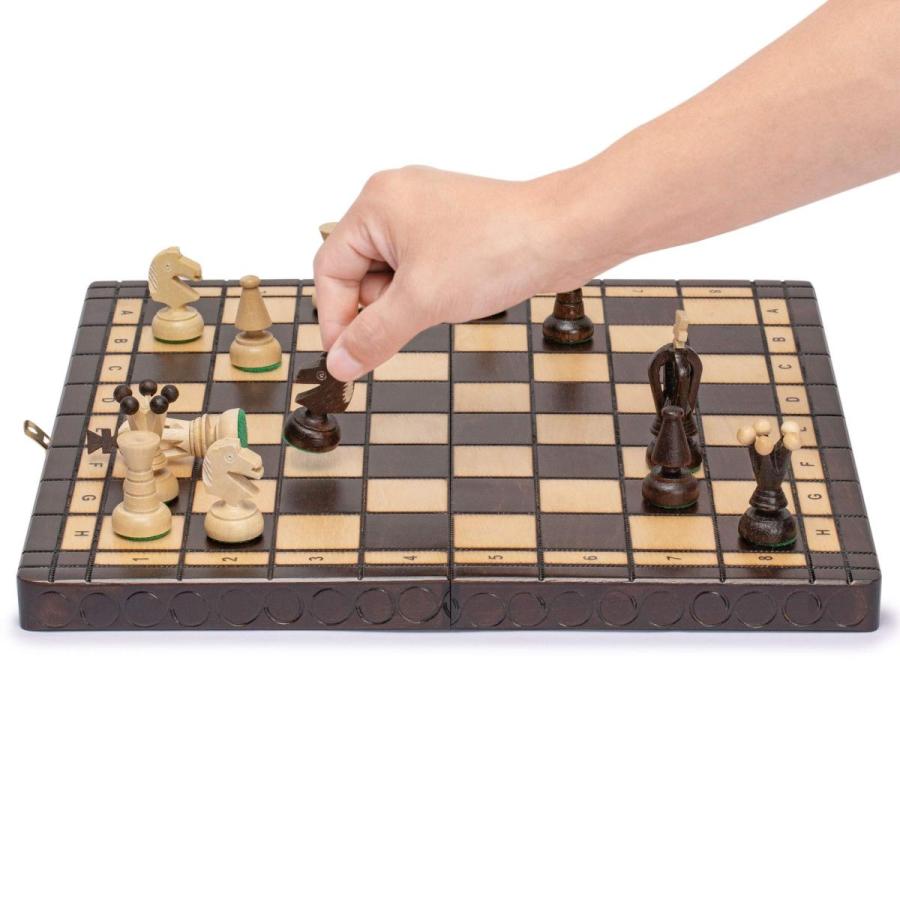 チェスセット  Husaria European International Chess Wooden Game Set - King's - 14.2 Inches｜mj-market｜03