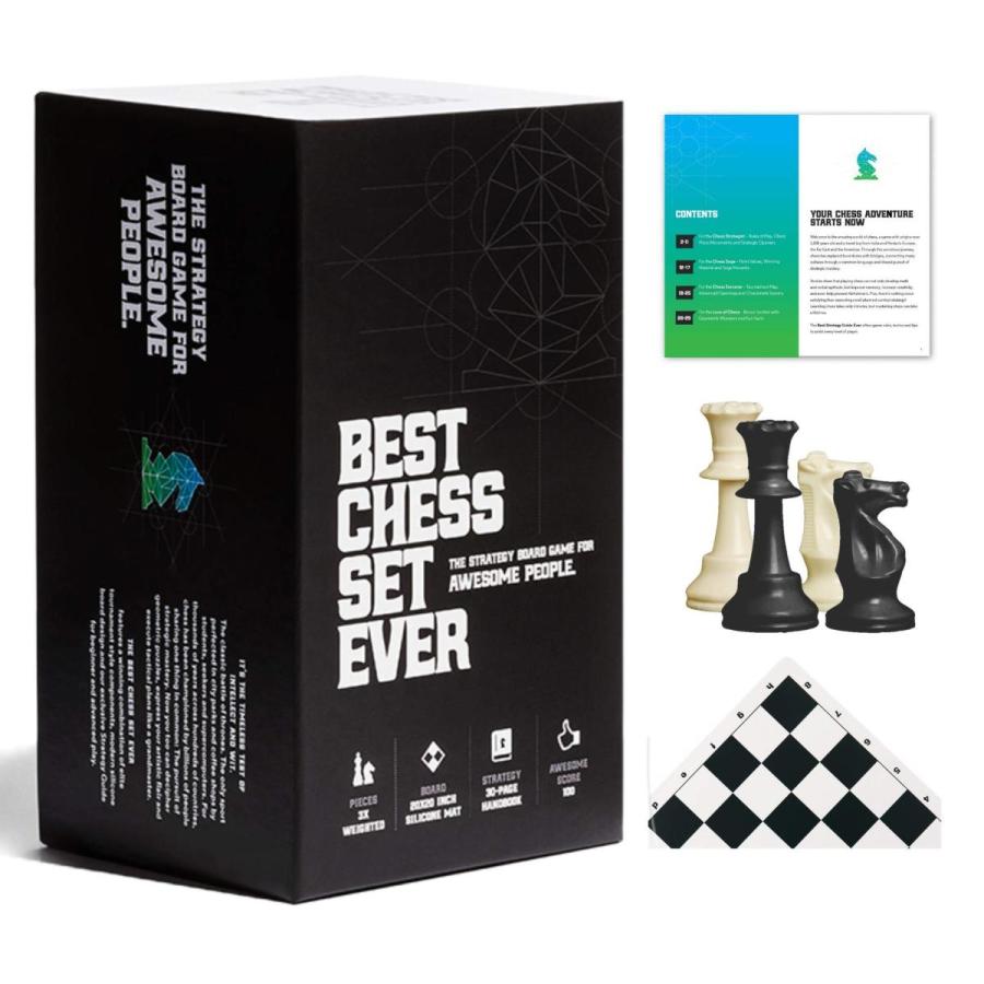 豪華で新しい チェスセット  Best Chess Set Ever (Black) ボードゲーム