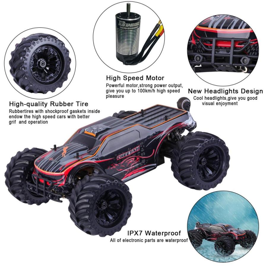 doneren chatten molecuul ラジコン 1:10 Scale Remote Control Car Truck, 80+ KM/H High Speed RTR RC Truck,  2.4GHZ Radio Controlled Electric RC Car, 4WD 4x4 Off Road Monster Truc  :to210506-095:MJ-MARKET - 通販 - Yahoo!ショッピング