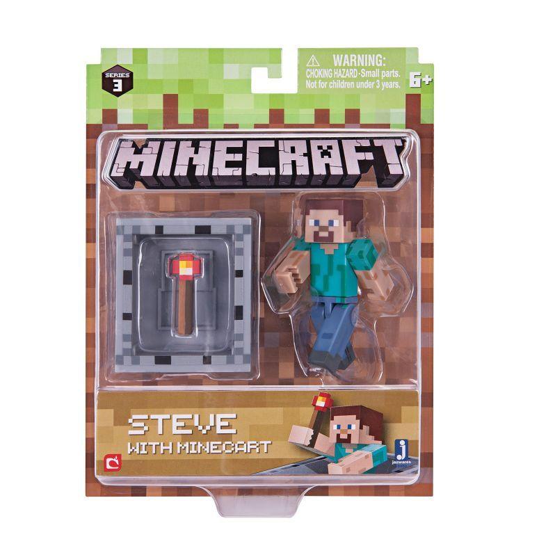 マイクラ おもちゃ スティーブ トロッコ Minecraft Steve With Minecart Figure Pack To 193 Mj Market 通販 Yahoo ショッピング