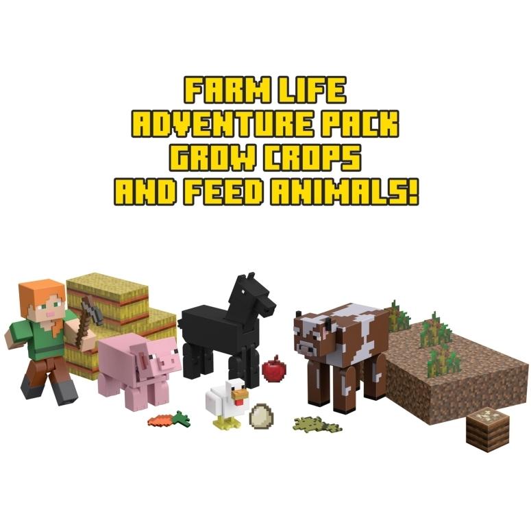 マイクラ おもちゃ ファーム 牧場 牛 ニワトリ ブタ ウマ 卵 アレックス Minecraft Farm Life Adventure Pack Figures Accessories And Papercraft Blocks Com To 067 Mj Market 通販 Yahoo ショッピング