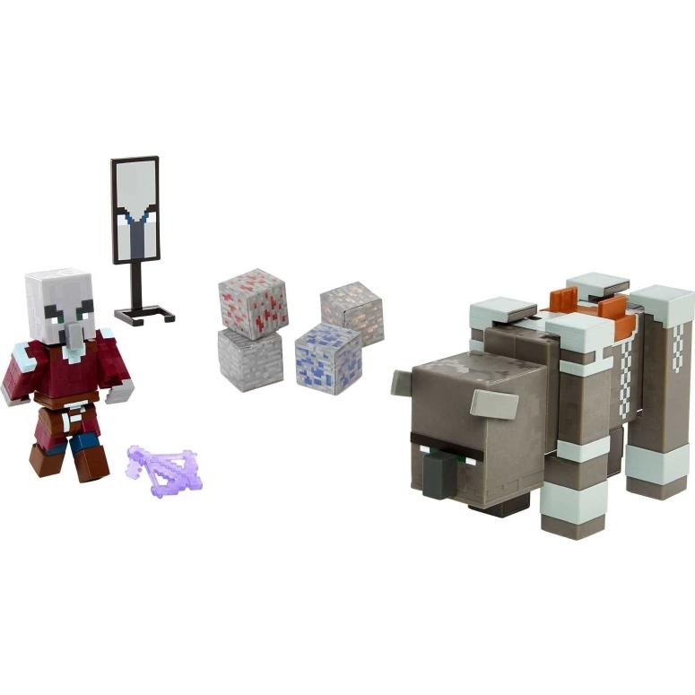 高評価なギフト マイクラ おもちゃ 略奪者 ラヴェジャー Minecraft Craft A Block 2 Pk Ravager Amp Raid Captain Action Figures Toys To Create Explore And Surviv Materialworldblog Com
