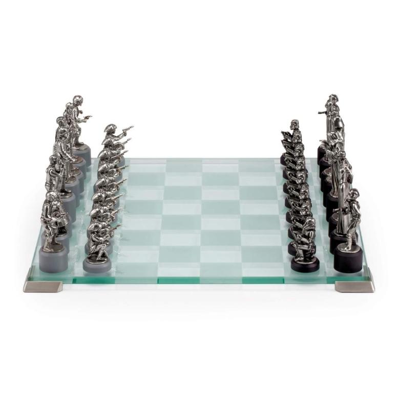 チェスセット Royal Selangor Hand Finished Star Wars Collection Pewter Star Wars Classic Chess Set Gift｜mj-market｜02