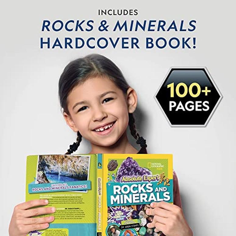 ナショナルジオグラフィック 岩石、化石、鉱物キット NATIONAL GEOGRAPHIC Rocks, Fossils & Minerals Kit ? 200+ Piece Set with Real Fossils, Rocks, G｜mj-market｜03