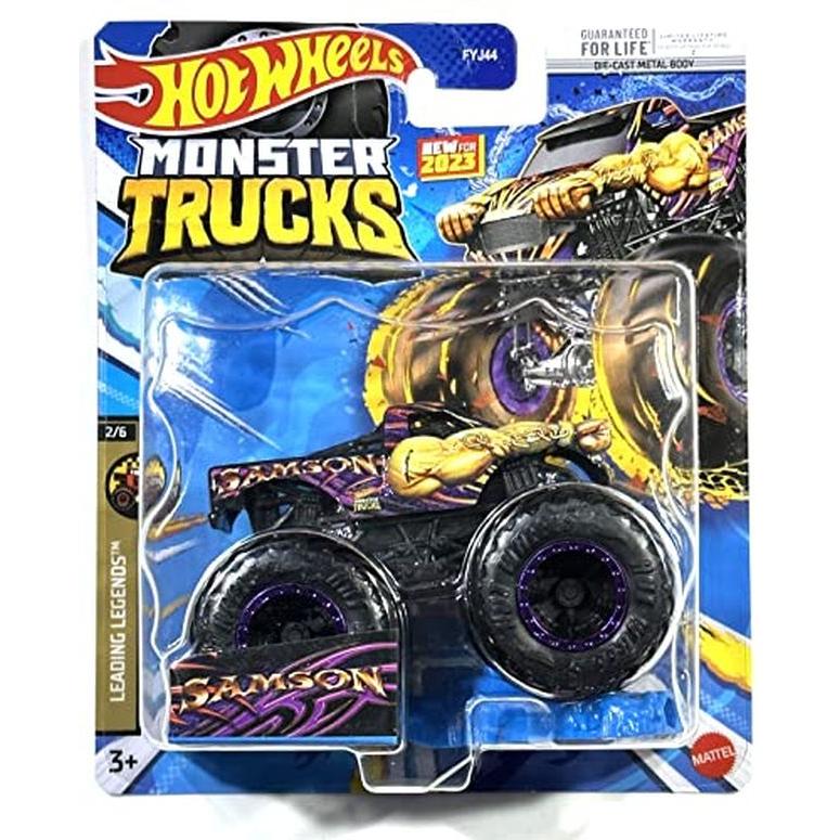 ホットウィール モンスタートラック Hot Wheels Monster Trucks - Samson - New Model - 2/6  Leading Legends - 2023 Case D / 4 - Mint/NrMint - Ships Bubble :  to230605-055 :