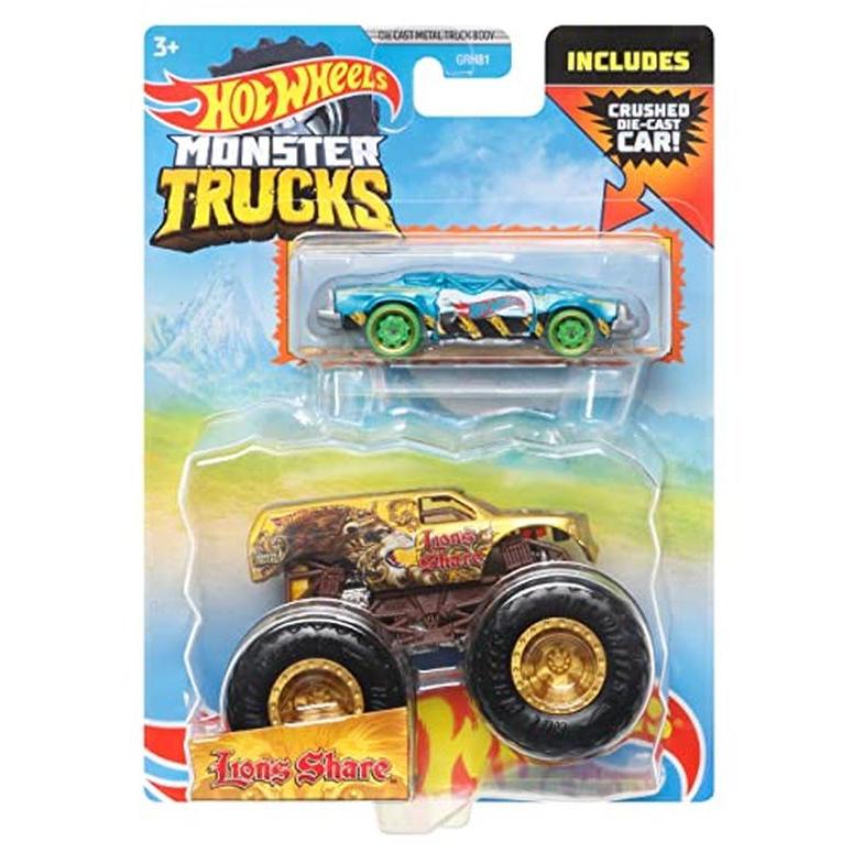 ホットウィール モンスタートラック Hot Wheels Monster Trucks Lions Share Includes car｜mj-market｜02