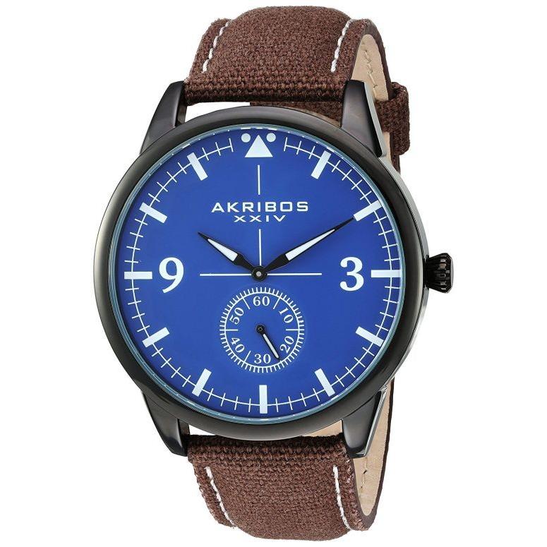 驚きの価格  アクリボス Akribos XXIV 男性用 腕時計 メンズ ウォッチ ブルー AK938BR 腕時計