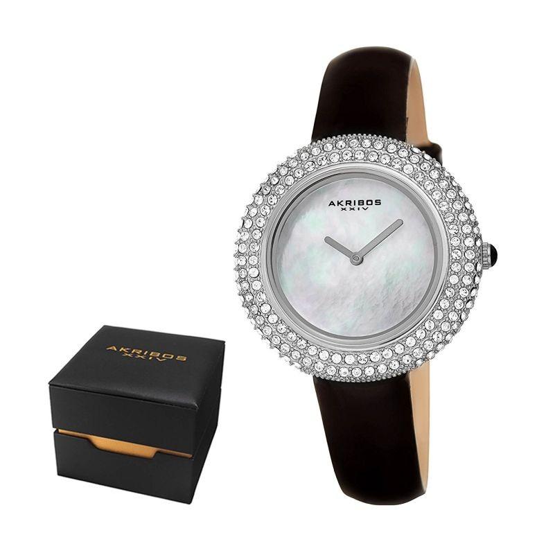 アクリボス Akribos XXIV 女性用 腕時計 レディース ウォッチ パール AK1049SSB