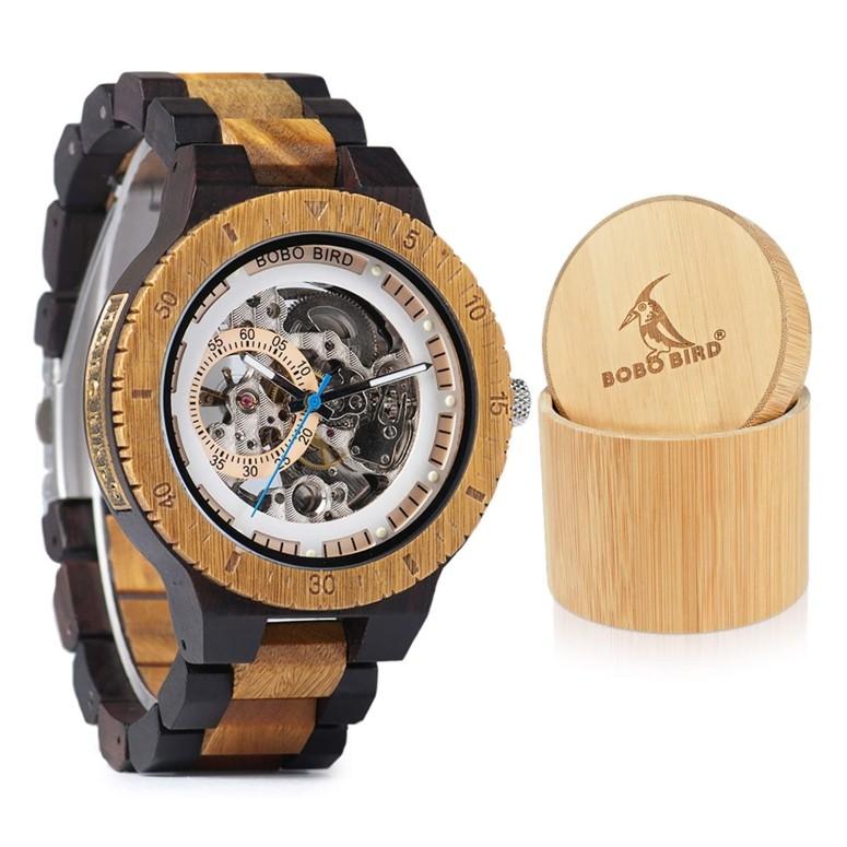 超人気新品 メンズ 腕時計 男性用 木製腕時計 ウッドウォッチ BIRD BOBO ボボバード ウォッチ R05-1 ブラウン 腕時計
