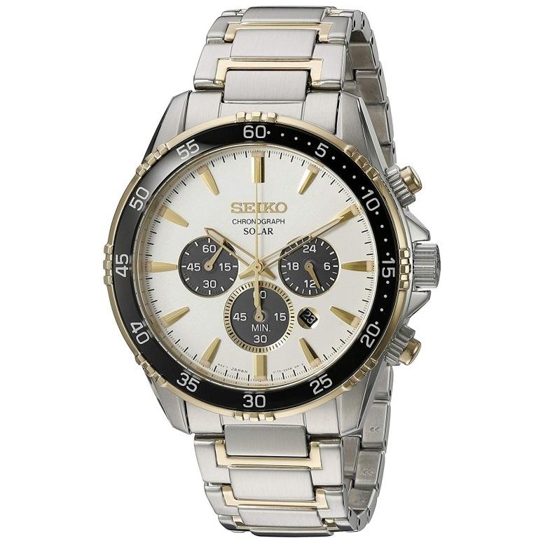 セイコー SEIKO 男性用 腕時計 メンズ ウォッチ クロノグラフ ホワイト SSC446