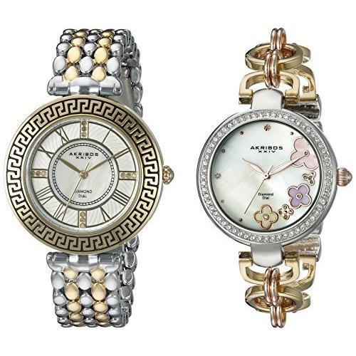 アクリボス Akribos XXIV 女性用 腕時計 レディース ウォッチ ツートン AK886TT