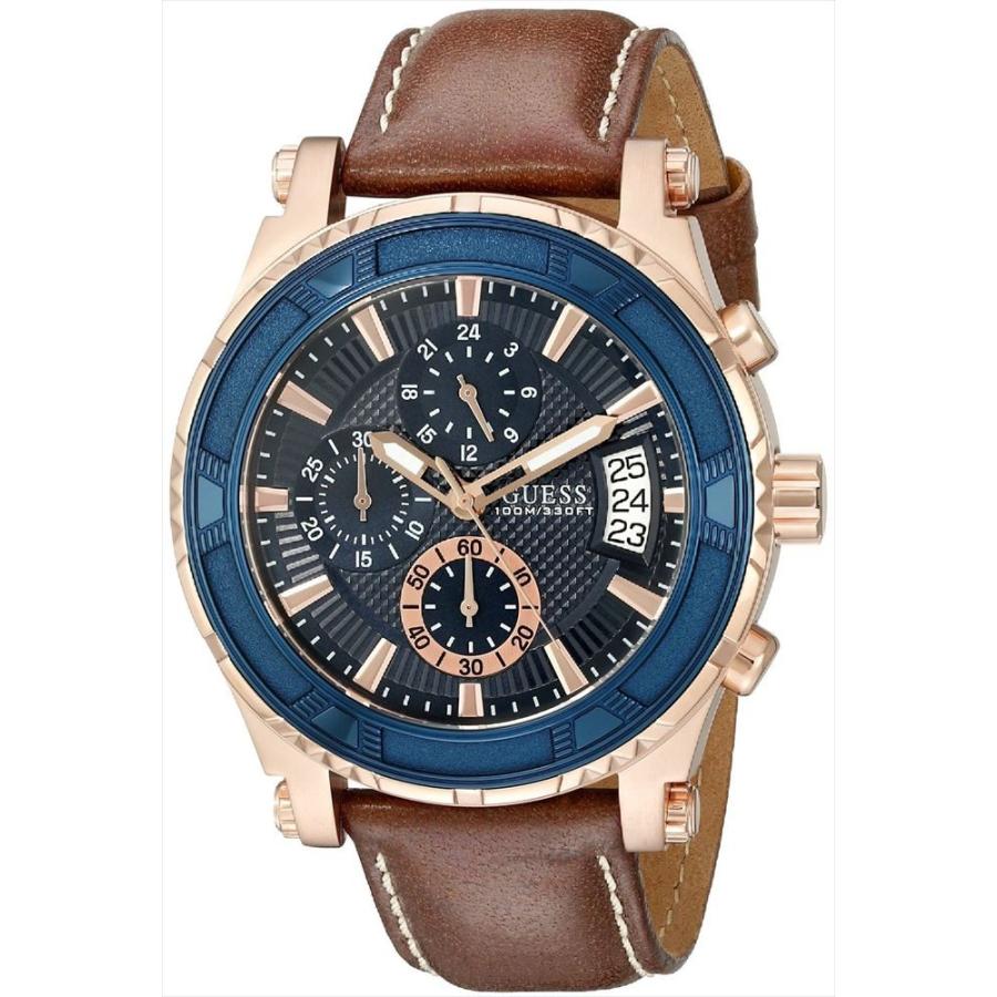 高評価なギフト ゲス U0673G3 ブルー クロノグラフ ウォッチ メンズ 腕時計 男性用 GUESS 腕時計