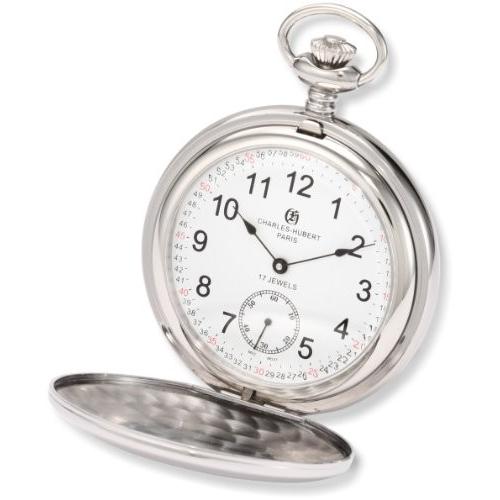 チャールズヒューバート Charles Hubert Paris 懐中時計 ポケット ウォッチ ホワイト 3907 Wrr Purrworld Com