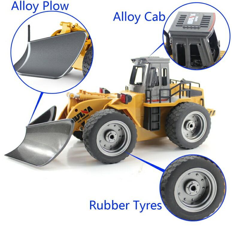 即納 ラジコン 除雪車 おもちゃ fisca RC Truck Remote Control Snow Plow 6 Channel 2.4G Alloy Snow Sweeper Vehicle 4WD Tractor Toy with Lights fo sokunou｜mj-market｜02