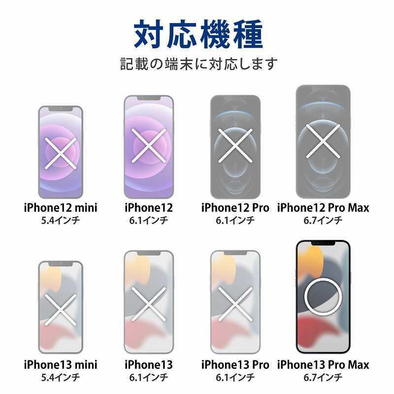 エレコム elecom iPhone 13 Pro Max ガラスフィルム ゴリラガラス 液晶カバー率99％ 指紋防止｜mj-v｜02