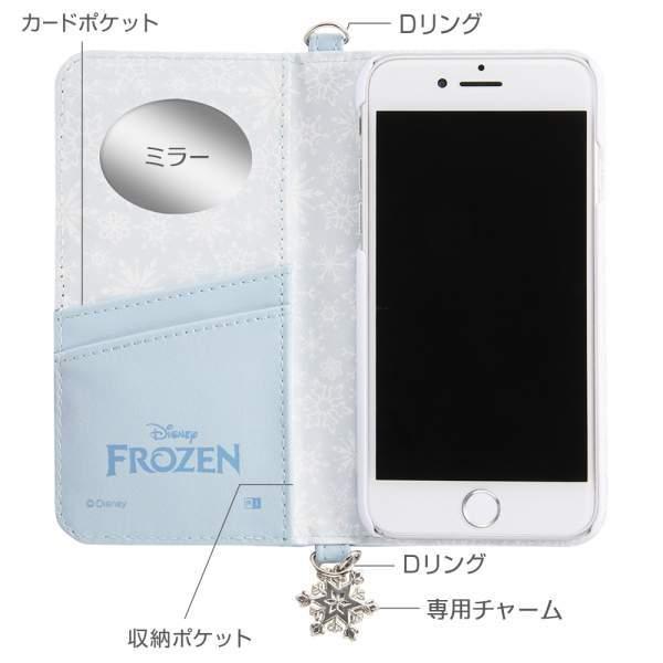 ディズニー iPhone SE（第2世代 第3世代） 8 7 6s 6 手帳型 ケース カバー Collet チャーム付き アナと雪の女王 OTONA _01 IS-DP｜mj-v｜03