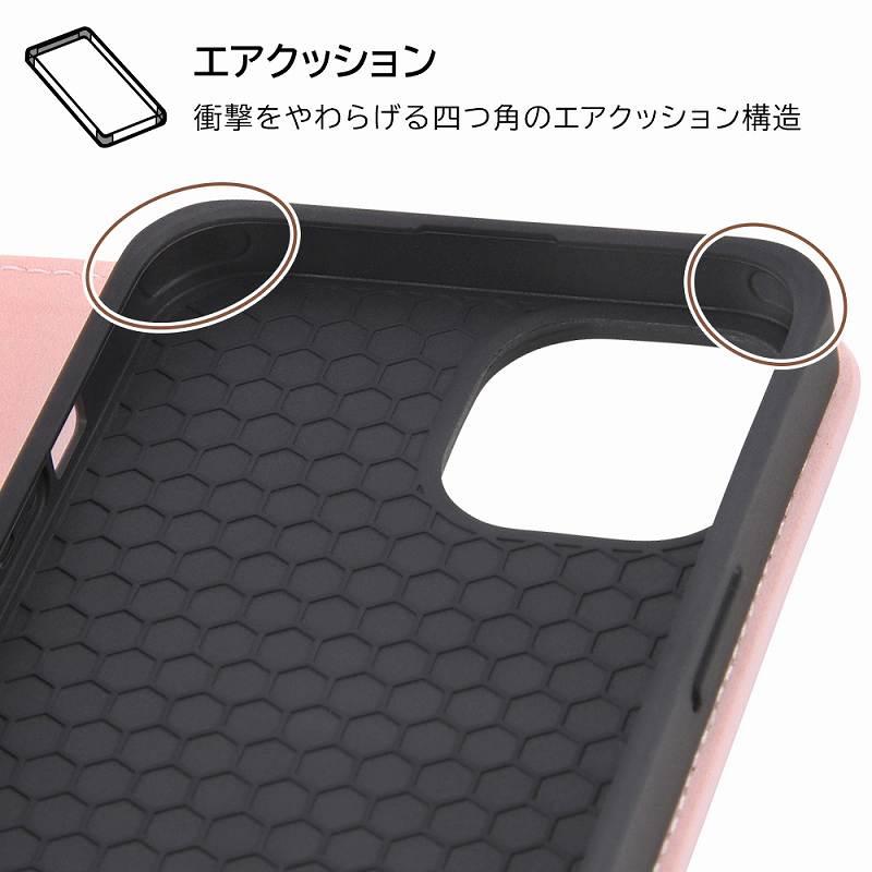 iPhone 14 / 13  / 『ディズニーキャラクター』/耐衝撃 手帳型レザーケース Noble / プーとティガー_ノート風｜mj-v｜06