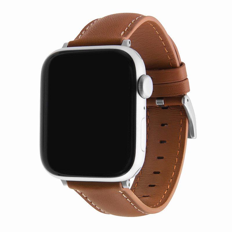 Apple Watch Series 9/8/7 45mm・Apple Watch SE(第2 / 1世代) 44mm・Apple Watch Ultra 49mm 本革レザーベルト バンド 20mm/ブラック/ブラウン/ライトグレー｜mj-v｜11