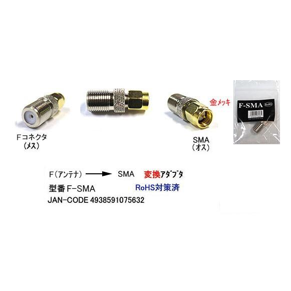 F接栓→SMA変換アダプタ[カモン　F−SMA]｜mj-wz-compuace