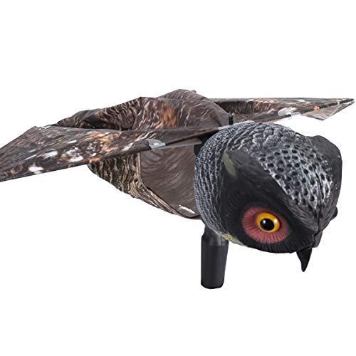 Nh9 庭の装飾 鳥撃退 フクロウ ムービングウィング 怖がらせ駆除 防鳥防獣対策 撃退ハト スズメ カラス ムクドリ ヒヨドリなど 鳩よけ 鳥よ 新作からsaleアイテム等お得な商品満載