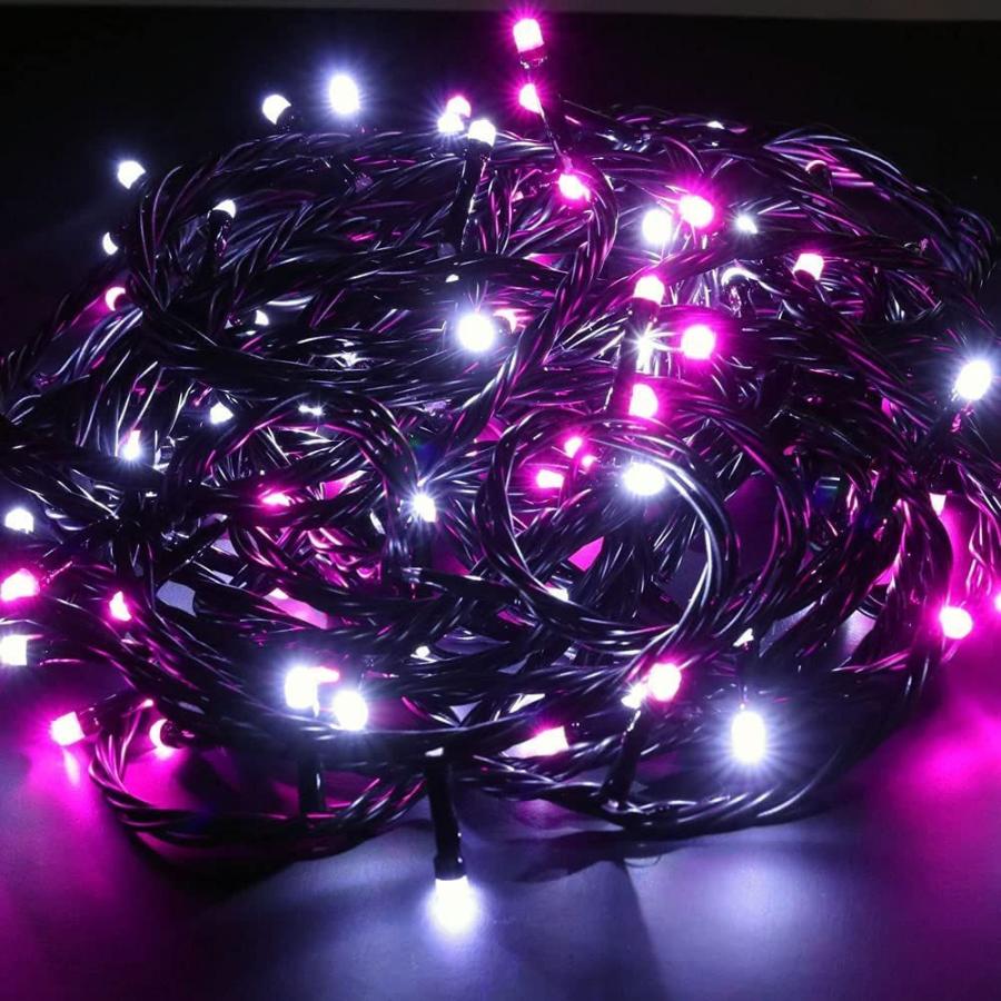 今季一番 イルミネーション Led ライト 600球 ストレート Mjsshopヤフー店のクリスマス ホワイト クリスマス ピンク イルミネーション 点灯7種類コントローラ 住宅設備 60m 2色 ミックス お手頃価格即出荷