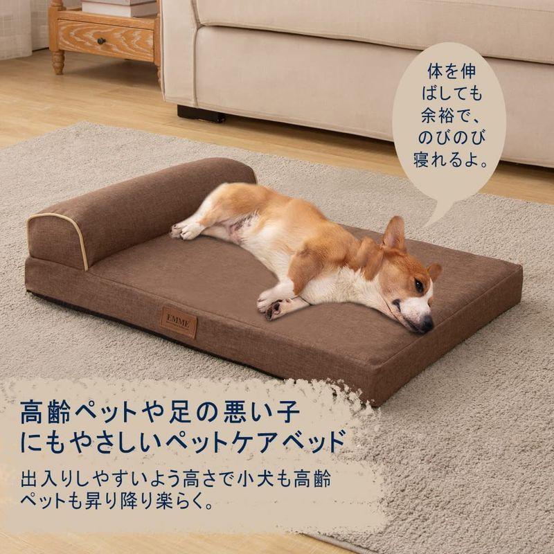 EMME 犬 ベッド ペットベッド 夏用 ペットソファー ペットクッション 枕付き クッション性が 高反発 ふわふわ もこもこ 寒さ対策 高  :20220520134132-00075:MJsSHOPヤフー店 - 通販 - Yahoo!ショッピング