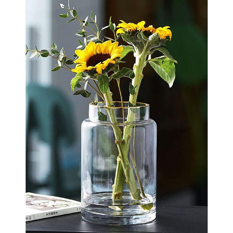 ガラスの花瓶 大 おしゃれ 透明 花器 フラワーベース 大きな花瓶 ガラスベース ガラスボトル アレンジ インテリア 水栽培 生け花 造花 １着でも送料無料