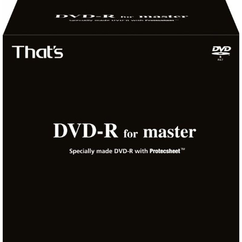 太陽誘電製 That's DVD-Rデータ用 マスターディスク用4.7GB 白色無地プロテクシート付き 10mmPケース10枚入 DVD-R その他録画用メディア