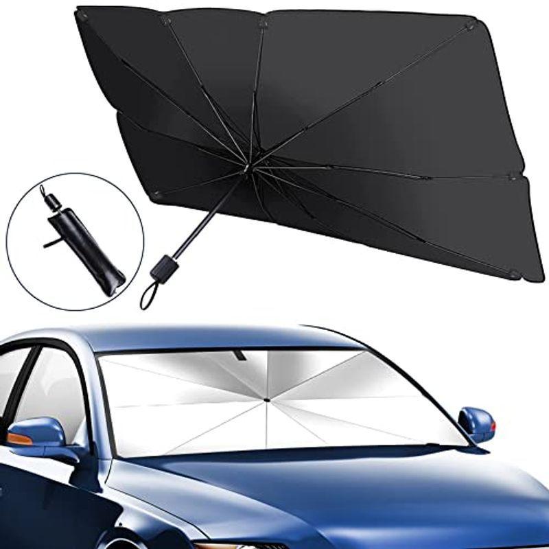 自動車アクセサリー グリーン ホワイト系 完成品 車用サンシェード フロント折り畳み傘型 145 79cm 中棒曲がれる10本傘骨 X1gxo7kpnb Www Casg Cl