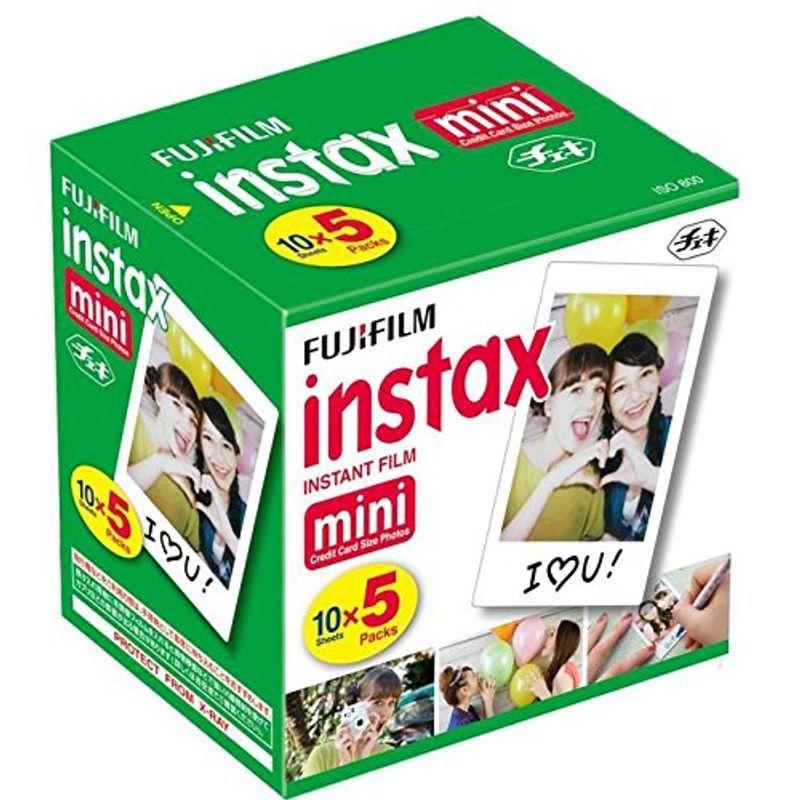 FUJIFILM インスタントカメラ チェキ用フィルム 50枚入 INSTAX MINI WW 5 インスタントカメラ本体